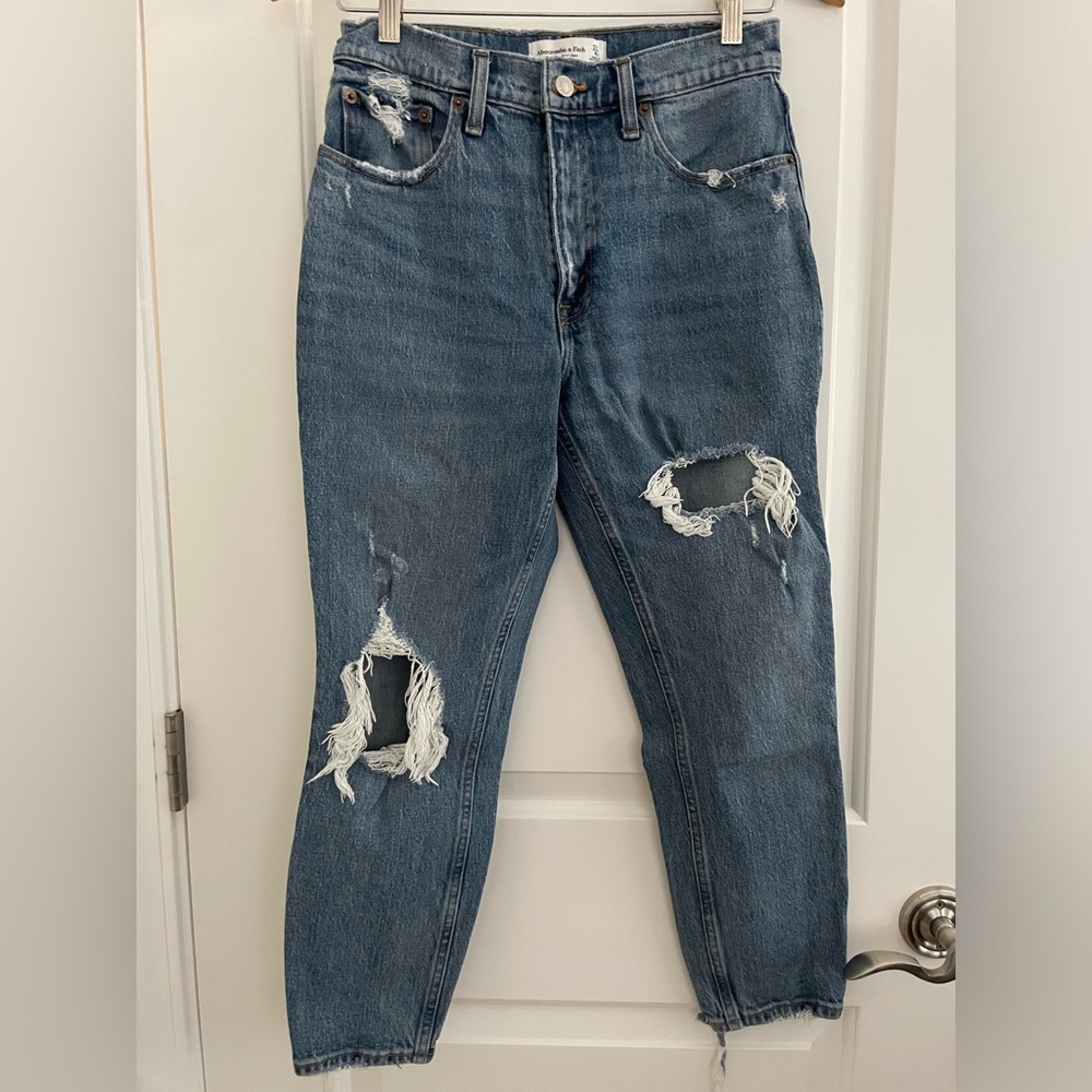 A&F High Rise Mom Jean
